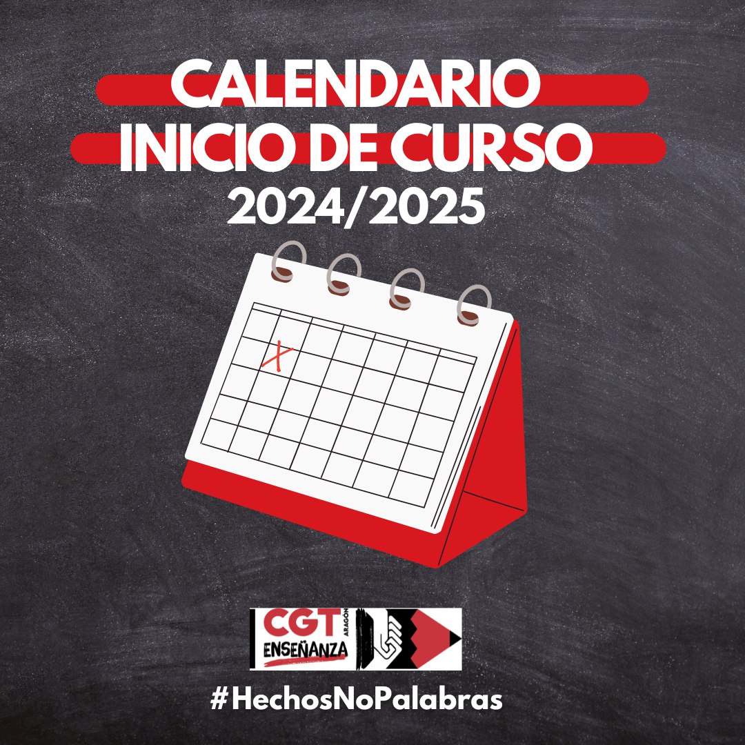 CALENDARIO DE INICIO DE CURSO 2024-25