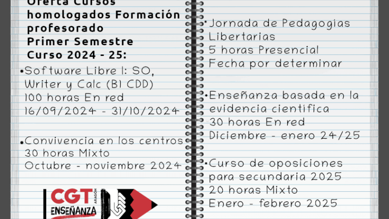 Oferta Formativa Primer Semestre 2024 – 25