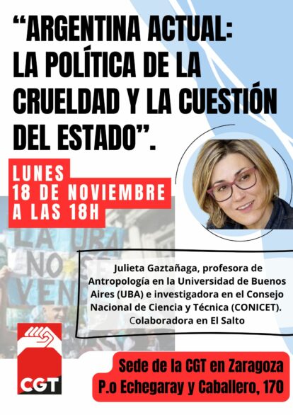 Encuentro con Julieta Gaztañaga profesora de Antropología en la Universidad de Buenos Aires