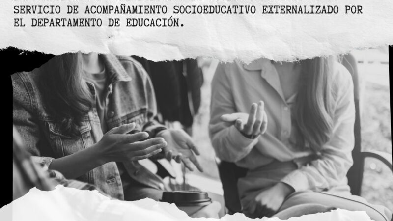 El Servicio de Acompañamiento Socioeducativo externalizado, otra oportunidad perdida para mejorar la inclusión en el sistema educativo.