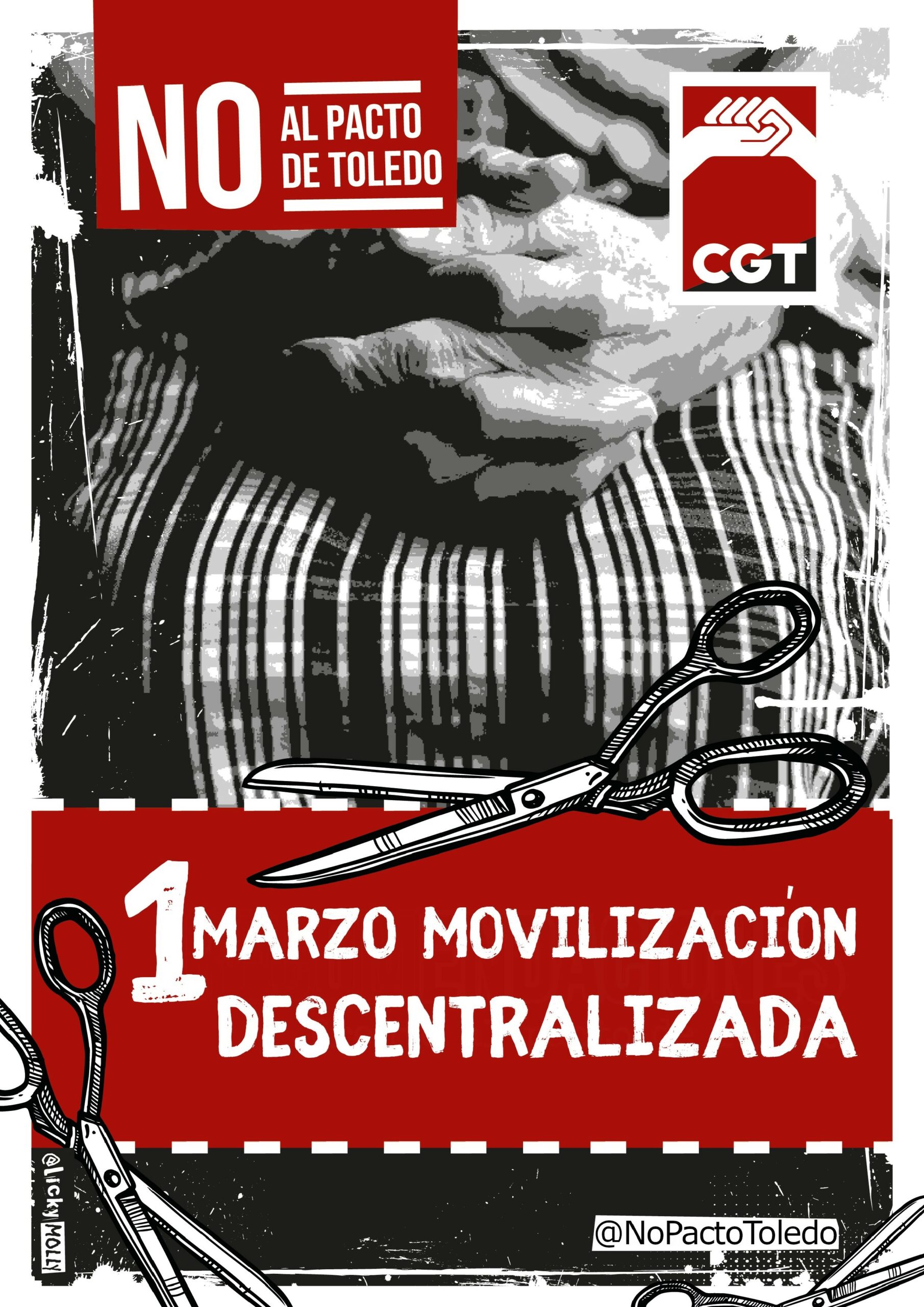 1 DE MARZO MOVILIZACIÓN DESCENTRALIZADA NO AL PACTO DE TOLEDO
