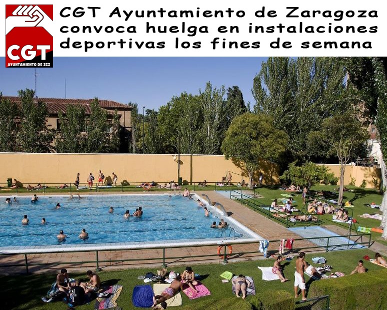 CGT convoca huelga indefinida en las piscinas del Ayuntamiento de Zaragoza