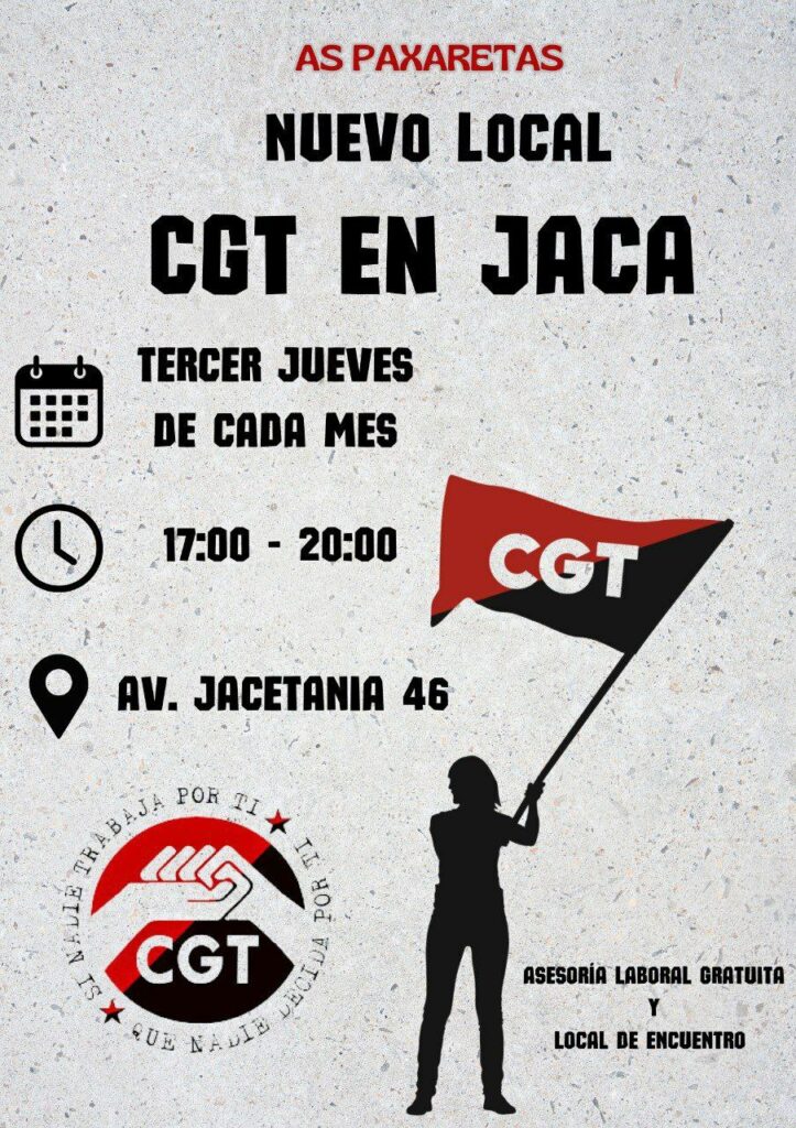 Nuevo local de CGT en Jaca