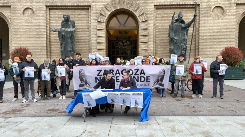 ZARAGOZA NO SE VENDE SE PLANTA Y DICE BASTA AL MODELO DE GESTIÓN DE LA ALCALDESA CON UNA MANIFESTACIÓN ESTE DOMINGO 23 DE MARZO.